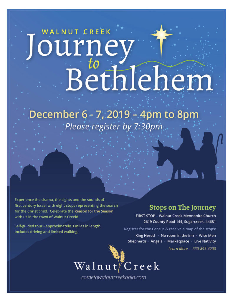 Journey to Bethlehem 2020 Cancelled Walnut Creek Ohio in Ohio's