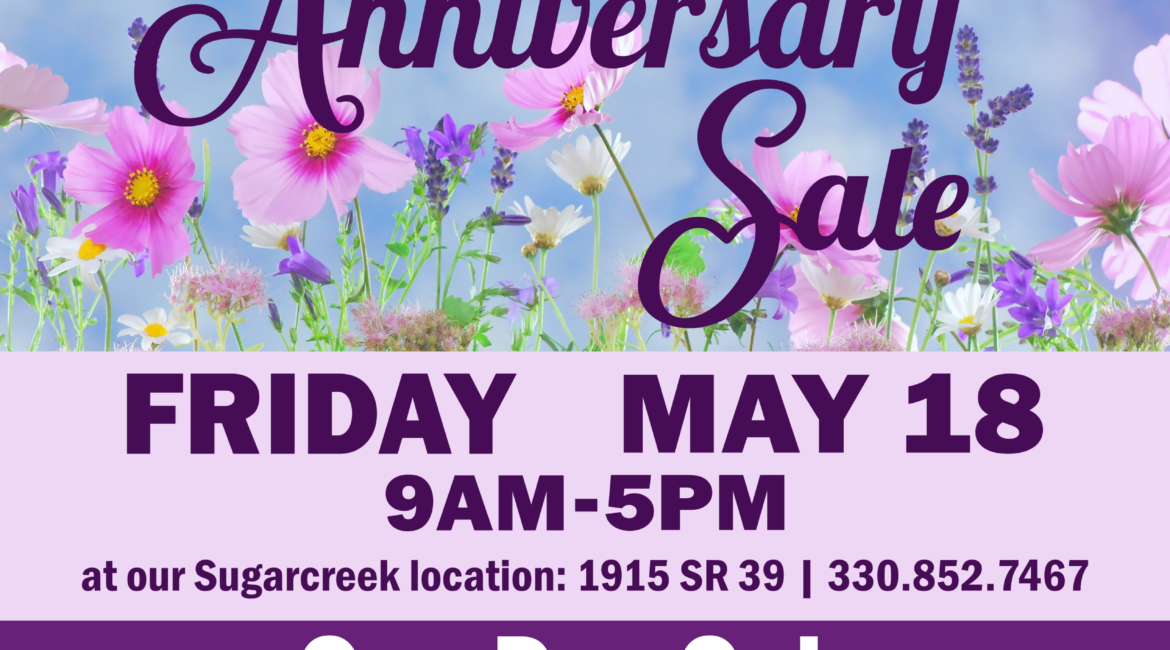 Harvest Thrift Store Anniversary Sale